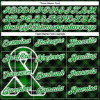 Custom Black Grass Green-White 3D Pattern Design Green Ribbon Liver Cancer Plaid Performance Polo Shirt
