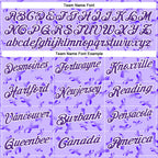 Custom Purple White 3D Pattern Design Purple Ribbon Gynecological Cancer Awareness Performance Polo Shirt