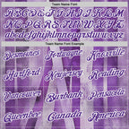 Custom Purple White 3D Pattern Design Purple Ribbon Testicular Cancer Awareness Performance Polo Shirt
