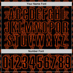Custom Black Orange 3D Pattern Design Orange Ribbon Kidney Cancer Awareness Performance Polo Shirt