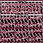 Custom Black Crimson-White 3D Pattern Design Burgundy And White Ribbon Head And Neck Cancer Cancer Awareness Performance Polo Shirt