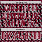 Custom Black Crimson-White 3D Pattern Design Burgundy And White Ribbon Head And Neck Cancer Cancer Awareness Performance Polo Shirt