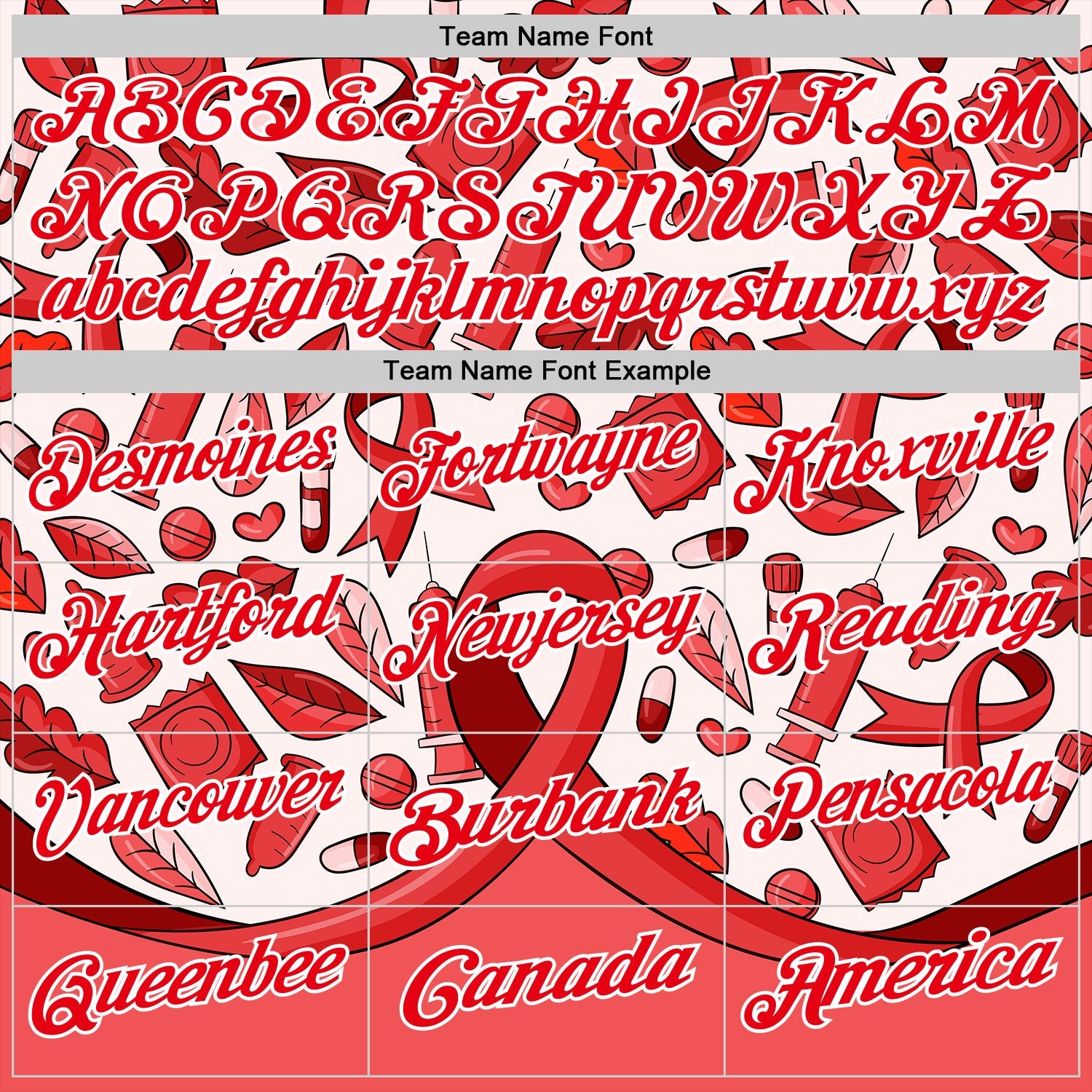 Custom Fire Red White 3D Pattern Design Red Ribbon Blood Cancer Cancer Awareness Performance Polo Shirt