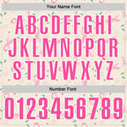 Custom Cream Pink-White 3D Pink Ribbon Breast Cancer Awareness Floral Performance Polo Shirt