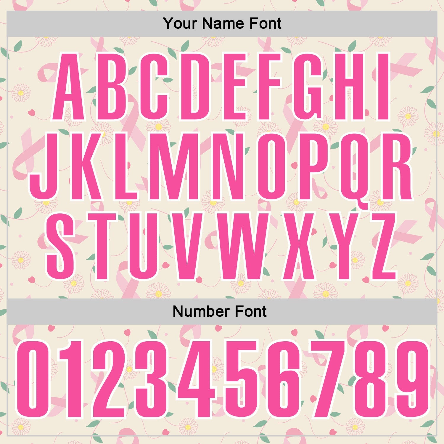 Custom Cream Pink-White 3D Pink Ribbon Breast Cancer Awareness Floral Performance Polo Shirt