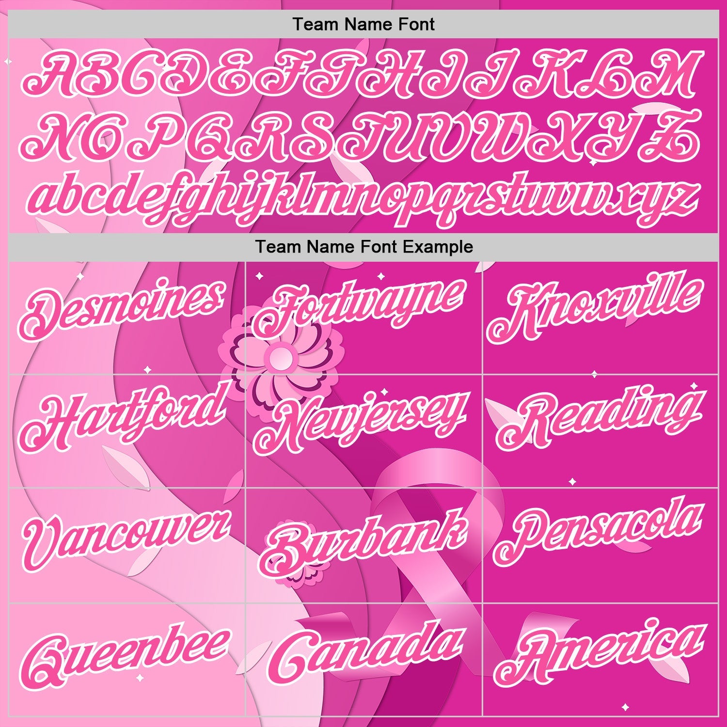 Custom Deep Pink Pink-White 3D Pink Ribbon Breast Cancer Awareness Floral Performance Polo Shirt