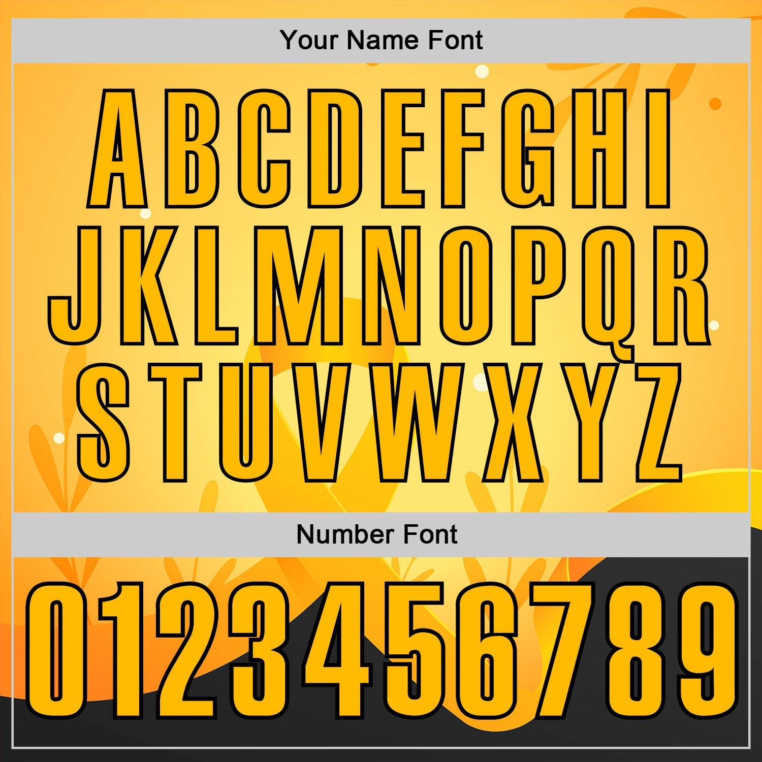 Custom Gold Black 3D Pattern Design Yellow Ribbon Bone Cancer Awareness Performance Polo Shirt