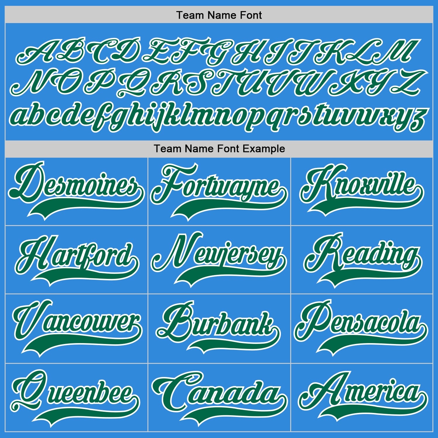 Custom Sky Blue Kelly Green-White Hockey Lace Neck Jersey