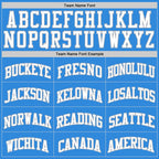 Custom Powder Blue White-Gray Authentic Basketball Jersey