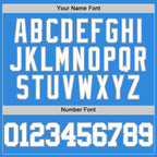 Custom Powder Blue White-Gray Authentic Basketball Jersey