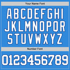 Custom Powder Blue White-Royal Authentic Basketball Jersey