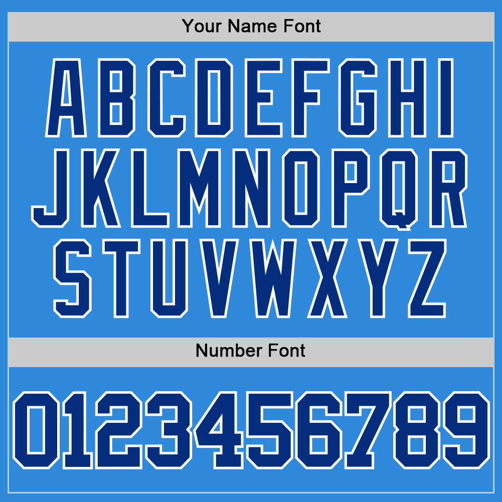 Custom Powder Blue Royal-White Authentic Basketball Jersey