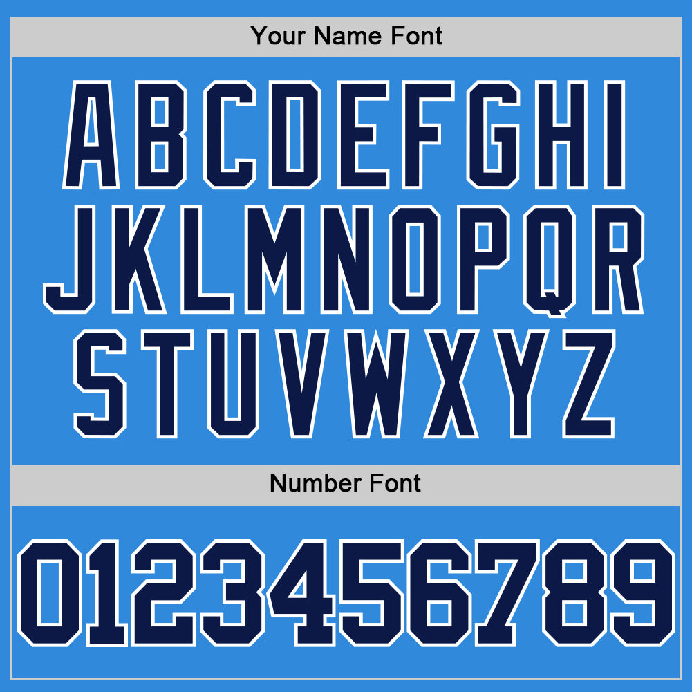 Custom Powder Blue Navy-White Authentic Basketball Jersey