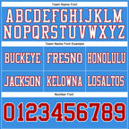 Custom Powder Blue Red-White Authentic Football Jersey