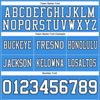 Custom Powder Blue White-Black Authentic Football Jersey