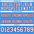 Custom Powder Blue White Royal-Red Authentic Football Jersey