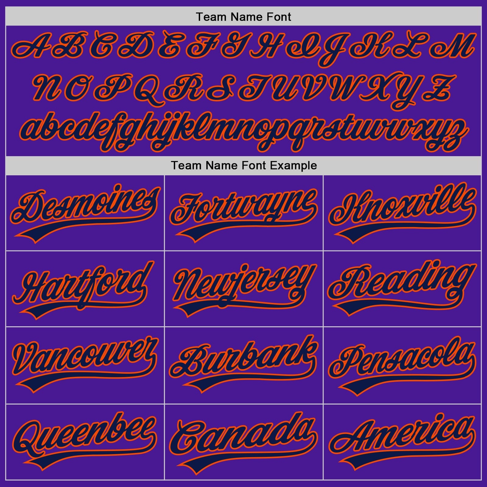 Custom Purple Navy-Orange Authentic Throwback Baseball Jersey