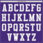 Custom Purple White Authentic Baseball Jersey