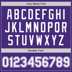 Custom Purple White Authentic Baseball Jersey