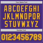 Custom Purple Gold Authentic Baseball Jersey