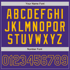 Custom Purple Gold Authentic Baseball Jersey