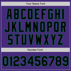 Custom Purple Black-Kelly Green Authentic Baseball Jersey