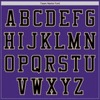 Custom Purple Black-City Cream Authentic Baseball Jersey