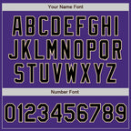Custom Purple Black-City Cream Authentic Baseball Jersey