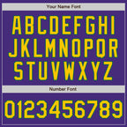 Custom Purple Yellow-Kelly Green Authentic Baseball Jersey