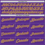 Custom Purple Old Gold Authentic Throwback Basketball Jersey