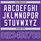 Custom Purple White Authentic Throwback Basketball Jersey