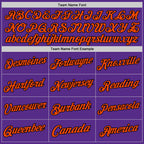 Custom Purple Black-Orange Authentic Throwback Basketball Jersey