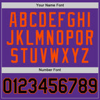 Custom Purple Black-Orange Authentic Throwback Basketball Jersey