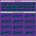 Custom Purple Black-Teal Authentic Throwback Basketball Jersey