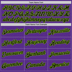 Custom Purple Black-Neon Green Authentic Throwback Basketball Jersey