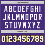 Custom Purple White Yellow-Black Authentic Baseball Jersey
