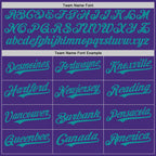 Custom Purple Teal Authentic Baseball Jersey