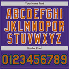 Custom Purple Texas Orange Teal Black-White Authentic Baseball Jersey