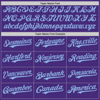 Custom Purple Light Blue Authentic Baseball Jersey
