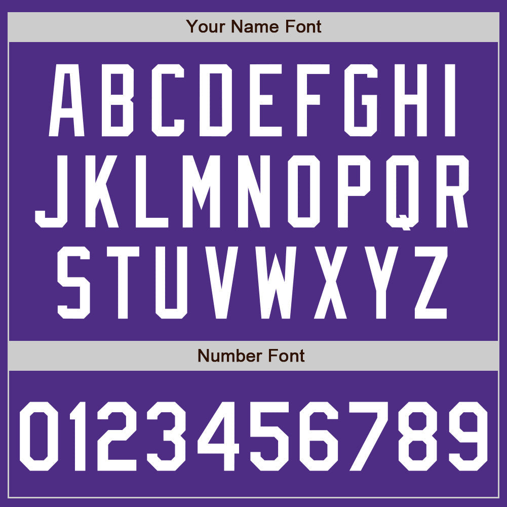 Custom Stitched Purple White Baseball Pullover Sweatshirt Hoodie