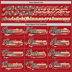 Custom Red Vintage USA Flag-Cream Hockey Jersey