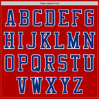 Custom Red Royal-White Authentic Baseball Jersey