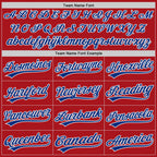 Custom Stitched Red Royal-White Baseball Pullover Sweatshirt Hoodie