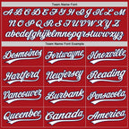 Custom Stitched Red White-Navy Baseball Pullover Sweatshirt Hoodie