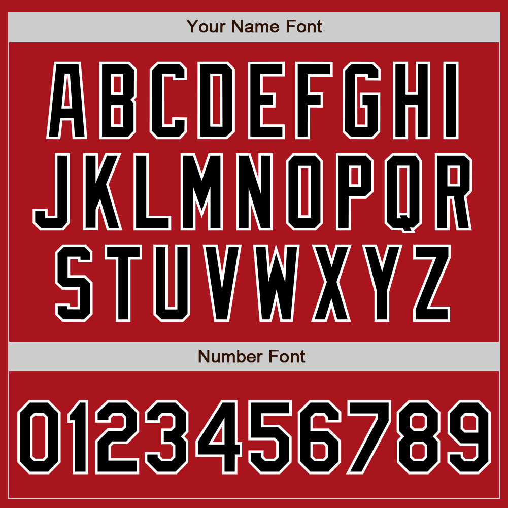 Custom Stitched Red Black-White Baseball Pullover Sweatshirt Hoodie