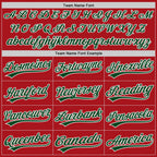 Custom Stitched Red Green-White Baseball Pullover Sweatshirt Hoodie