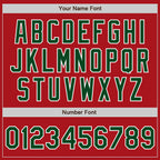 Custom Stitched Red Green-White Baseball Pullover Sweatshirt Hoodie