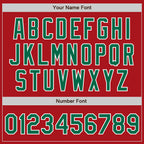 Custom Stitched Red Kelly Green-White Baseball Pullover Sweatshirt Hoodie