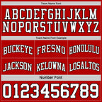 Custom Reversible Black White-Red Double Side Sublimation Basketball Suit Jersey