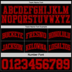 Custom Reversible Black Red Double Side Sublimation Basketball Suit Jersey